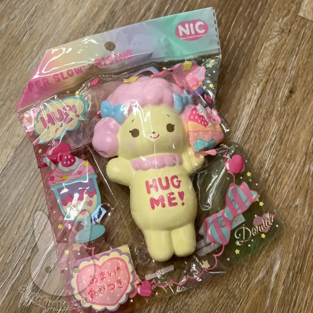 Hug Me Squishy poodle (pink hair)