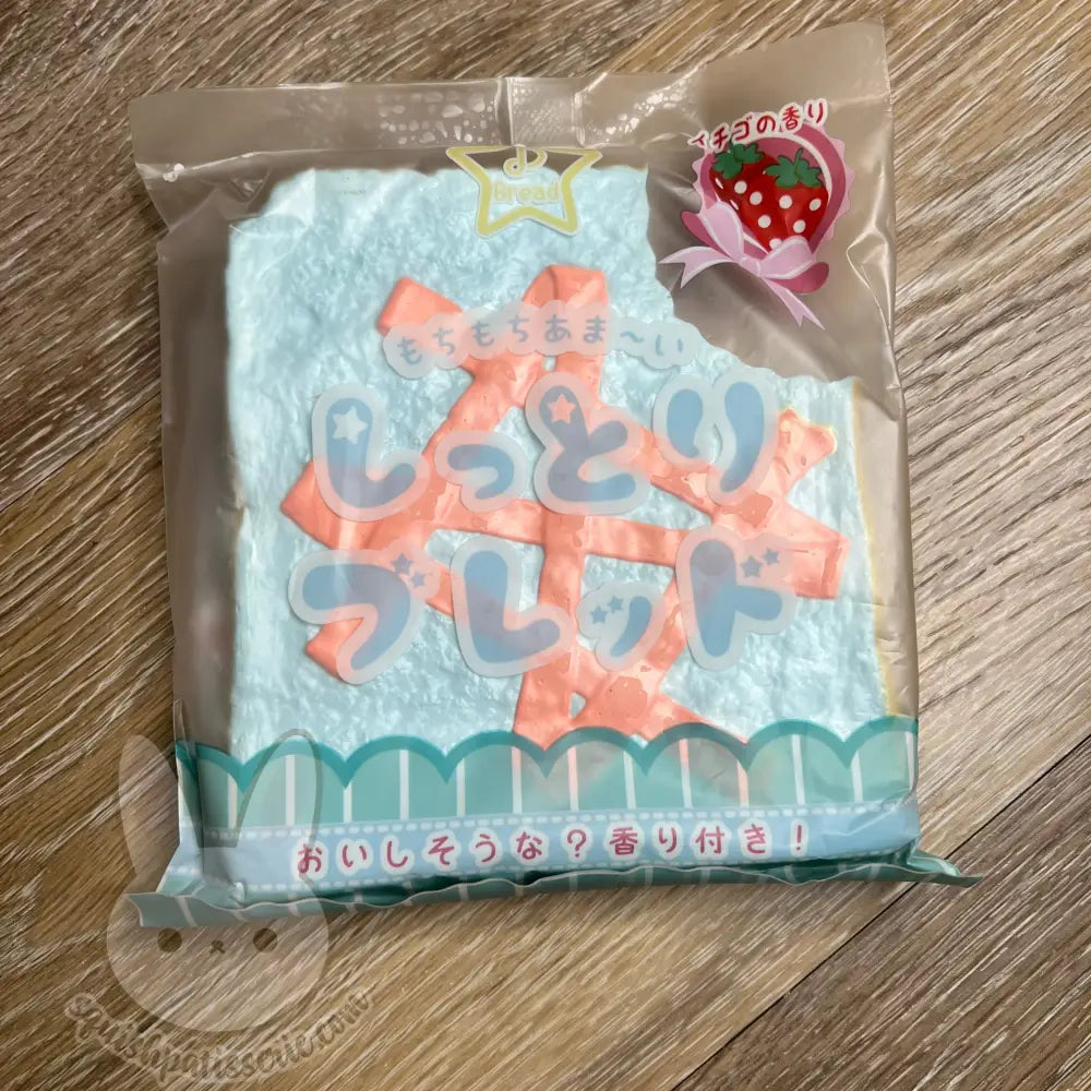 JDream Pastel Moist Bread Squishy blue toast (strawberry)