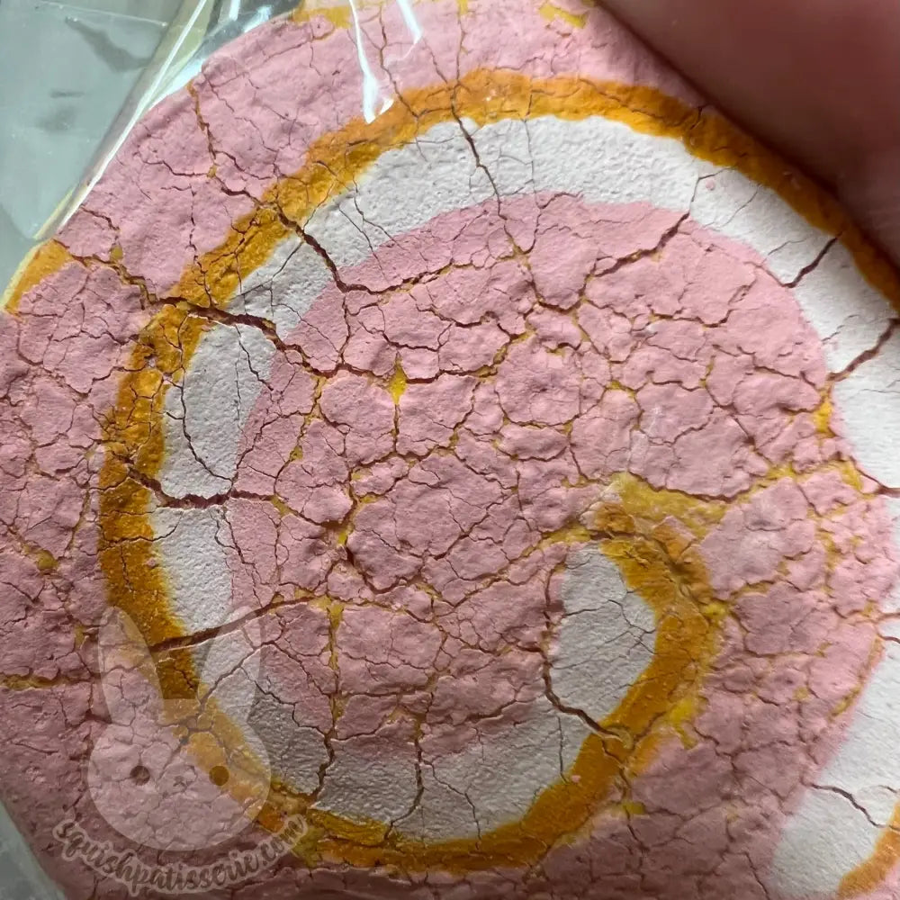 Rare Cafe De N Pink Cakeroll Squishy