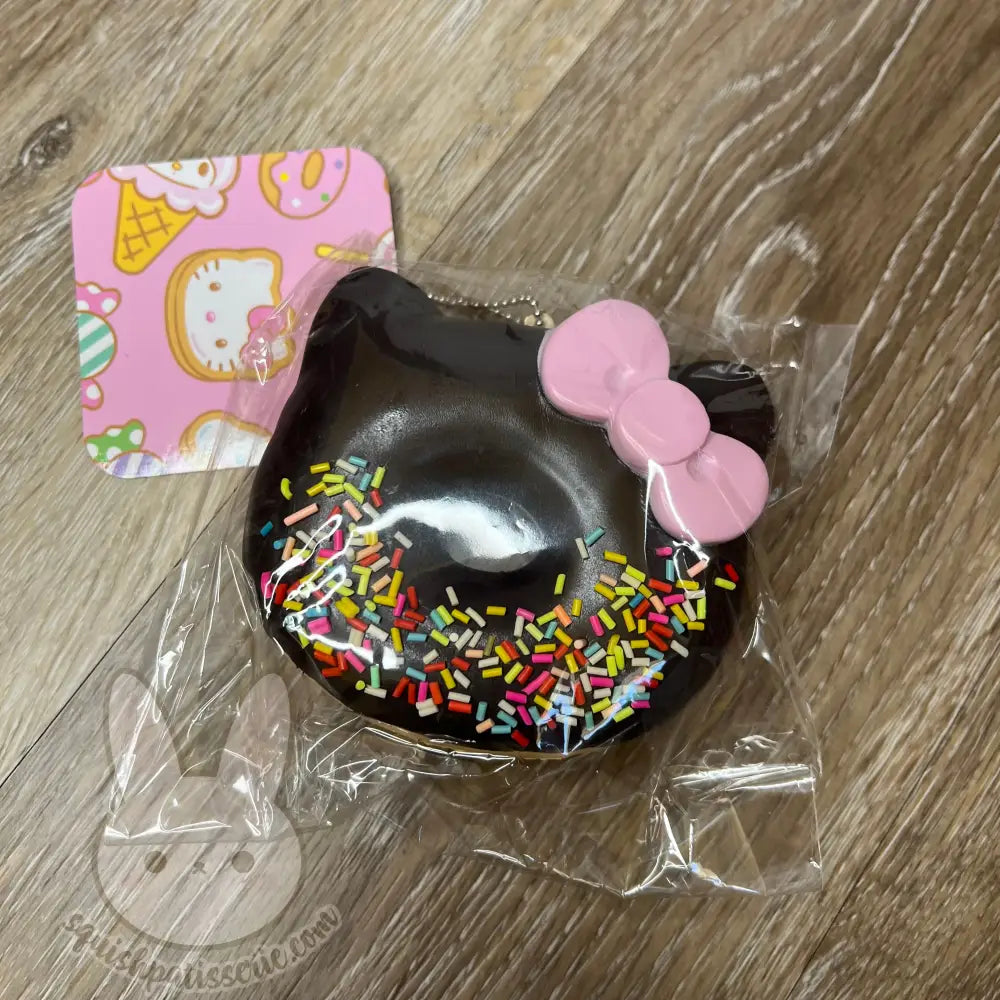 Rare Hello Kitty Jumbo Donut Squishy Chocolate
