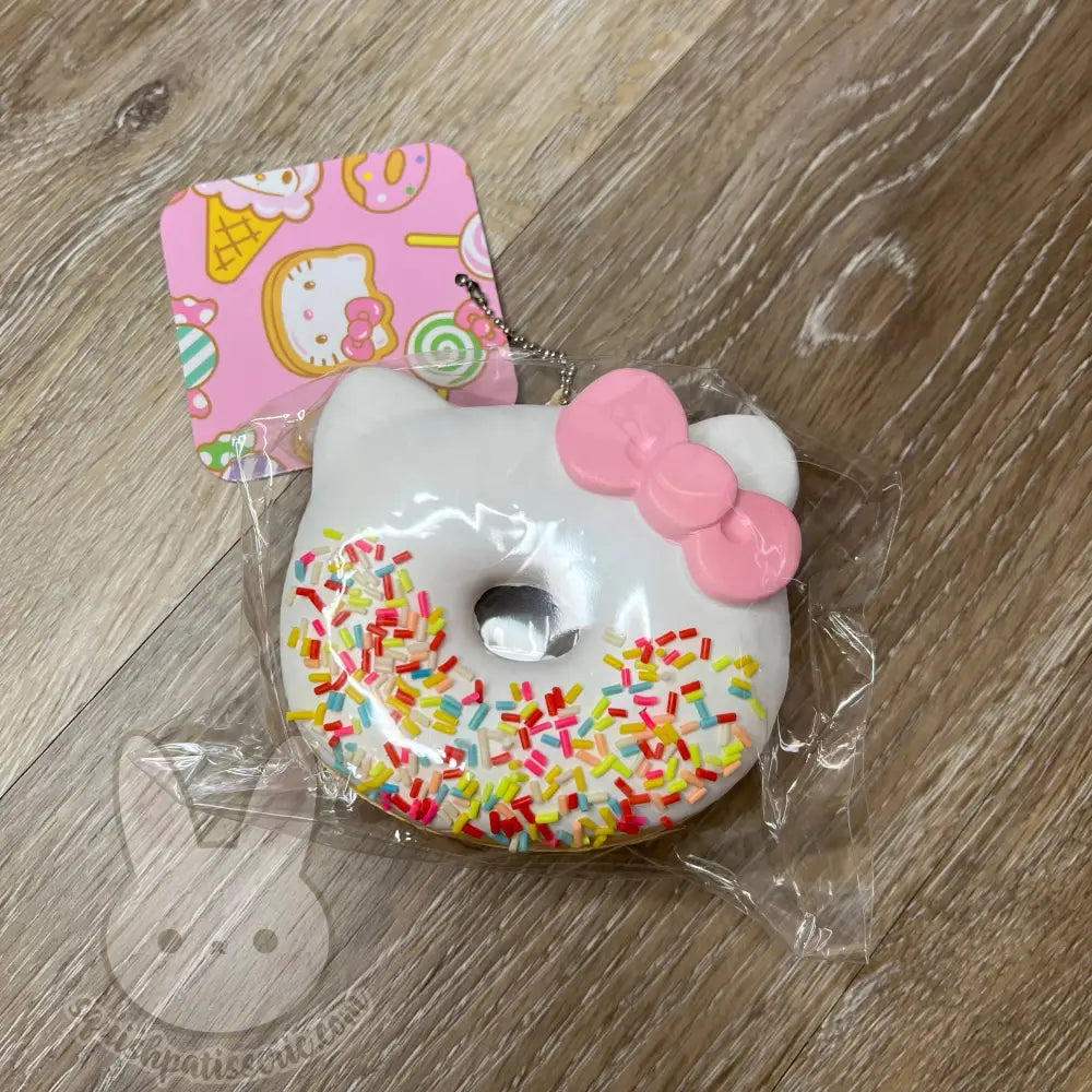Rare Hello Kitty Jumbo Donut Squishy Vanilla