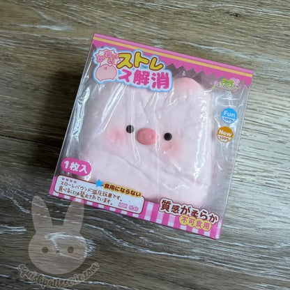 Chacha Pink Piggy Tofu Squishy