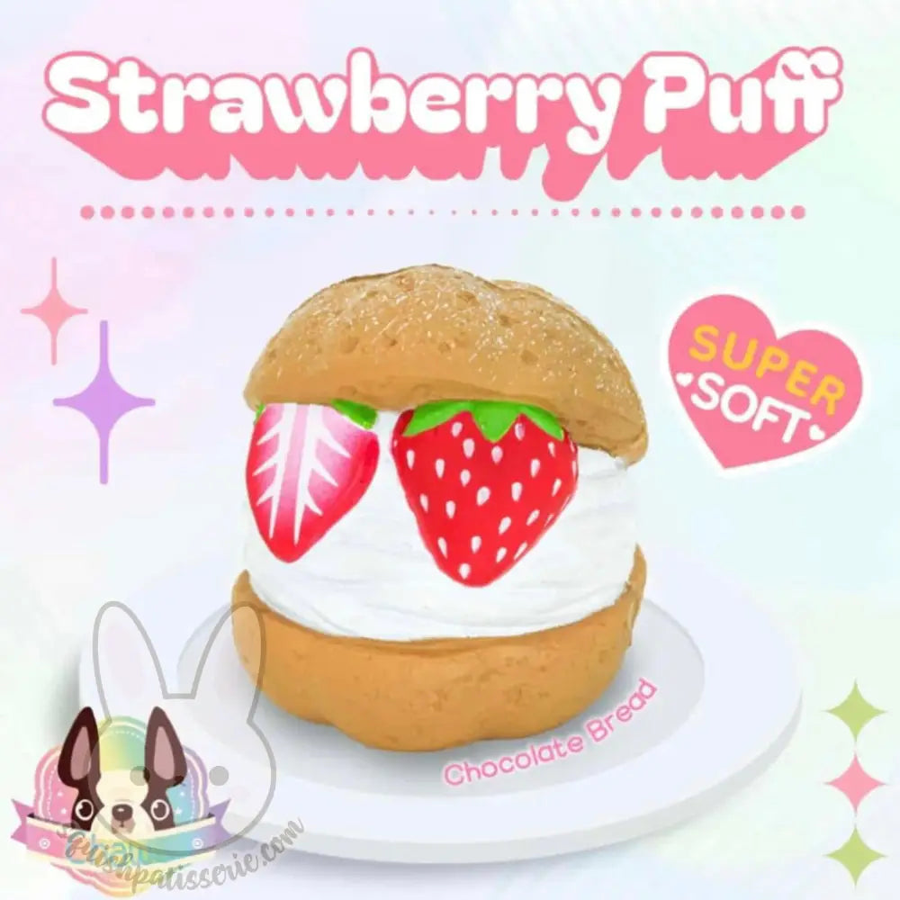 Chawa Strawberry Puff Squishy