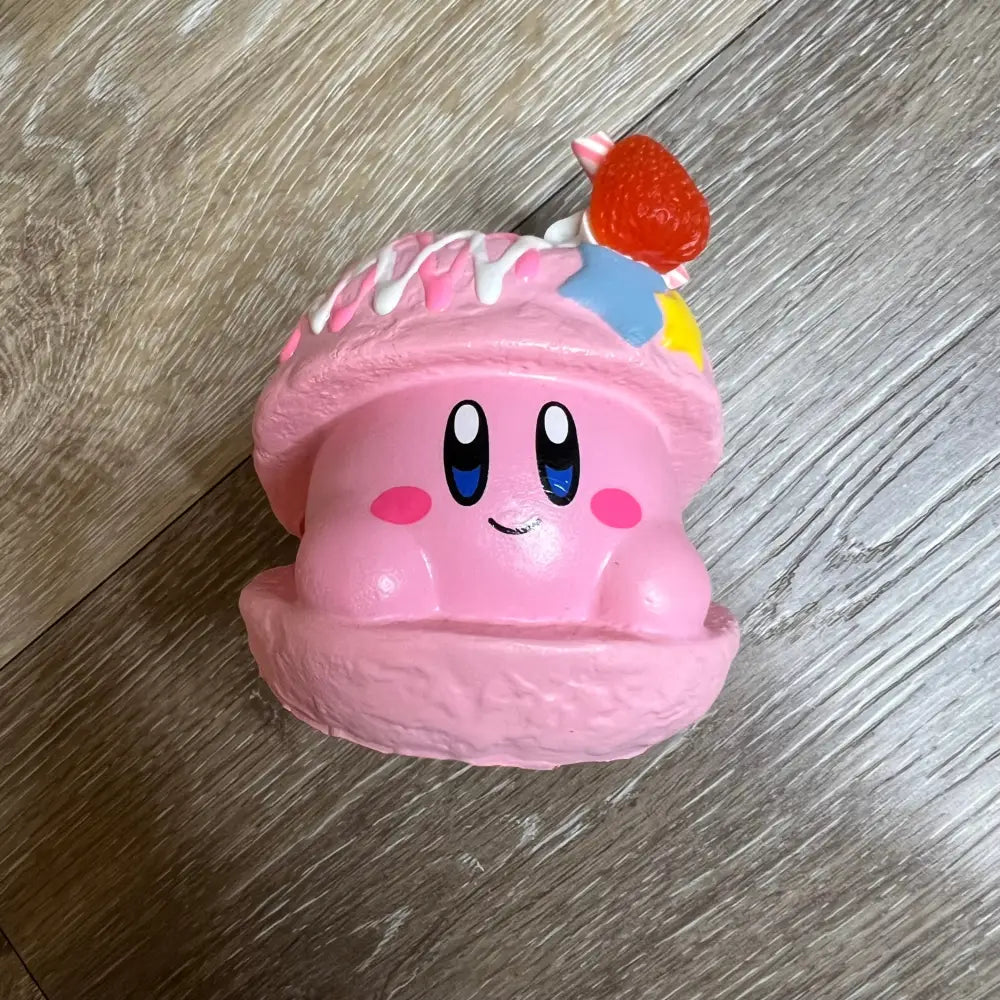 Kirby Cream Puff Squishy Strawberry