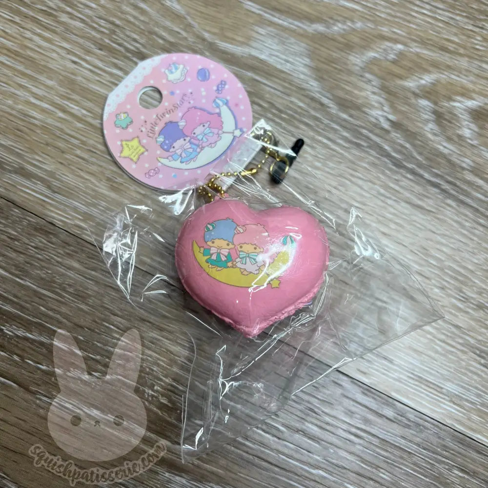Little Twin Stars Macaron Squishy darker pink