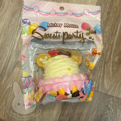 Mickey Mouse Sweets Party Squishy Vanilla Ice Cream