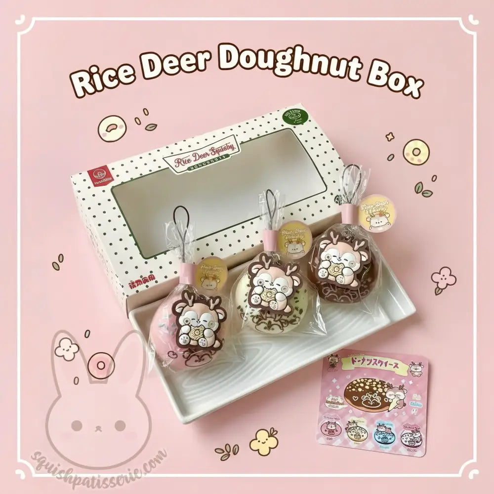 [PRE-ORDER] Rice Deer Doughnut Box Squishy Set