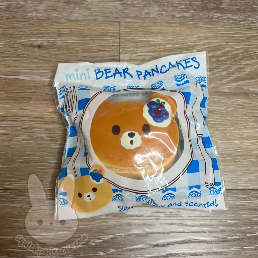 Puni Maru Bear Mini Pancake Squishy - blueberry