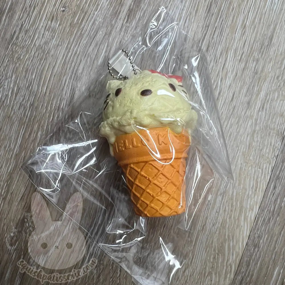 Rare 2010 Hello Kitty Rement Squishy Ice Cream (Repacked)