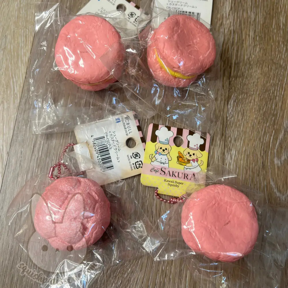 Rare Cafe Sakura Cream Puff Squishy Pink Grade B