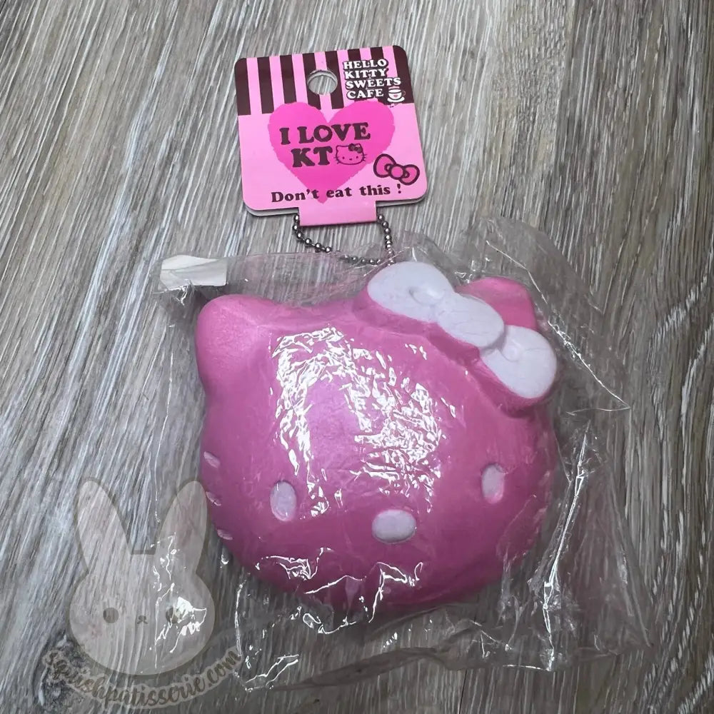 Rare Hello Kitty Head Bun Squishy Pink