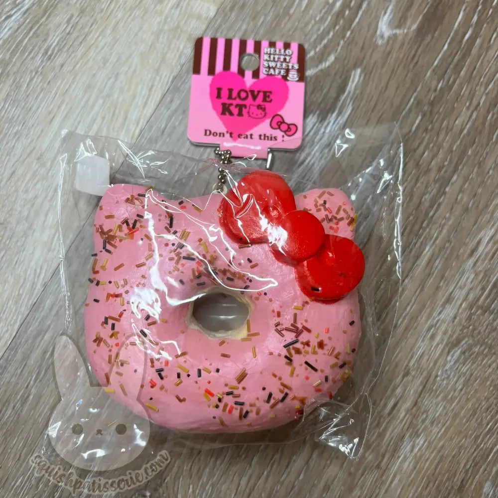 Rare Hello Kitty Jumbo Donut Squishy Pink W/ Sprinkles