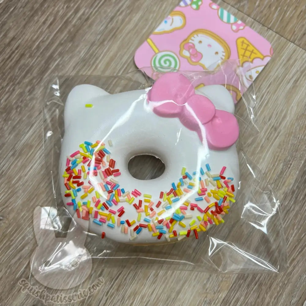 Rare Hello Kitty Jumbo Donut Squishy Vanilla