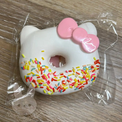 Rare Hello Kitty Jumbo Donut Squishy Vanilla