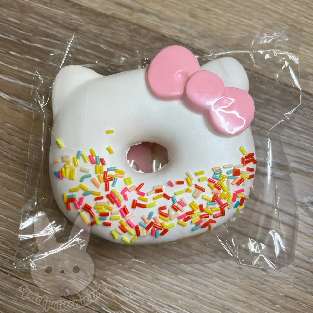 Rare Hello Kitty Jumbo Donut Squishy Vanilla