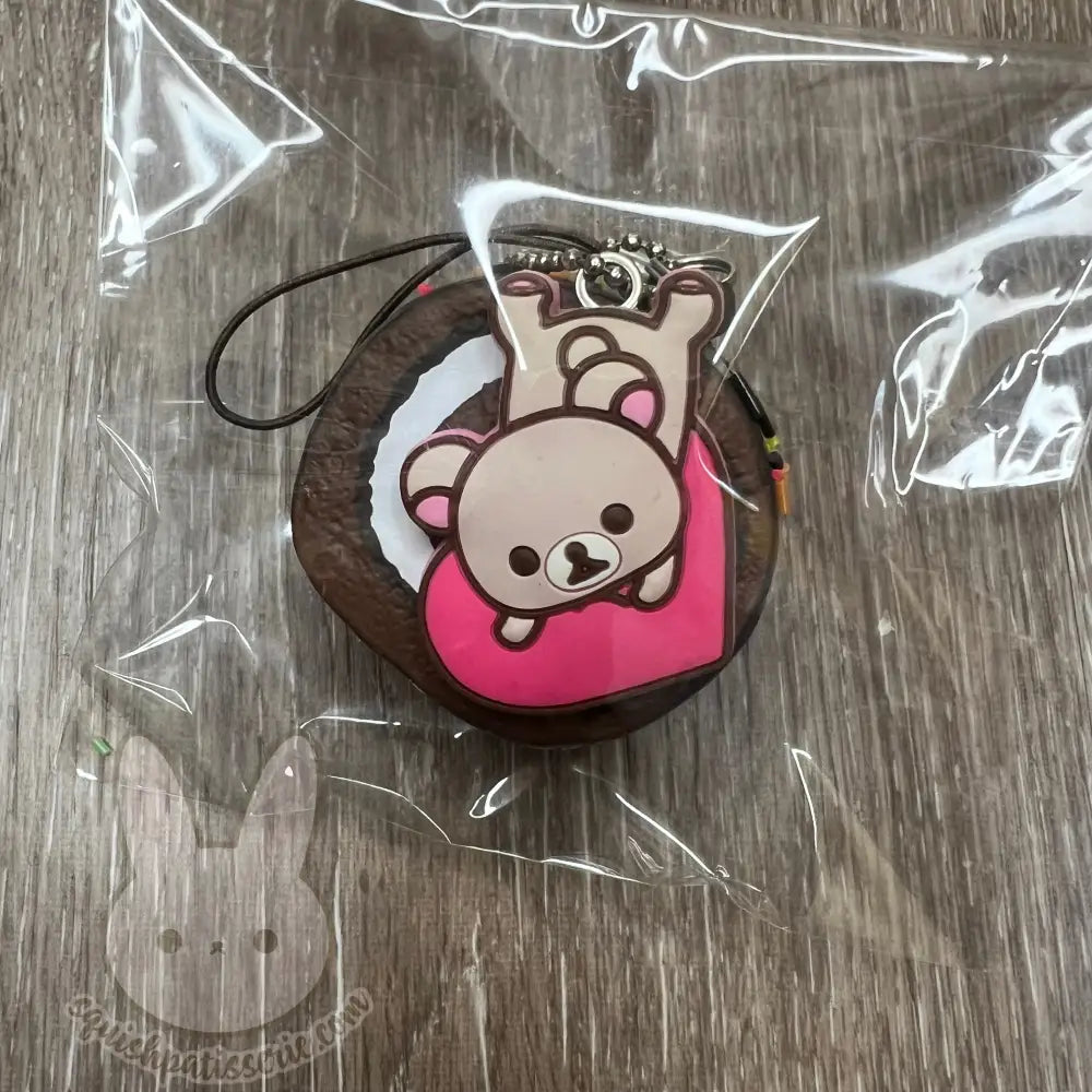 Rare Rilakkuma Cakeroll Squishy Krk Chocolate W/ Sprinkles