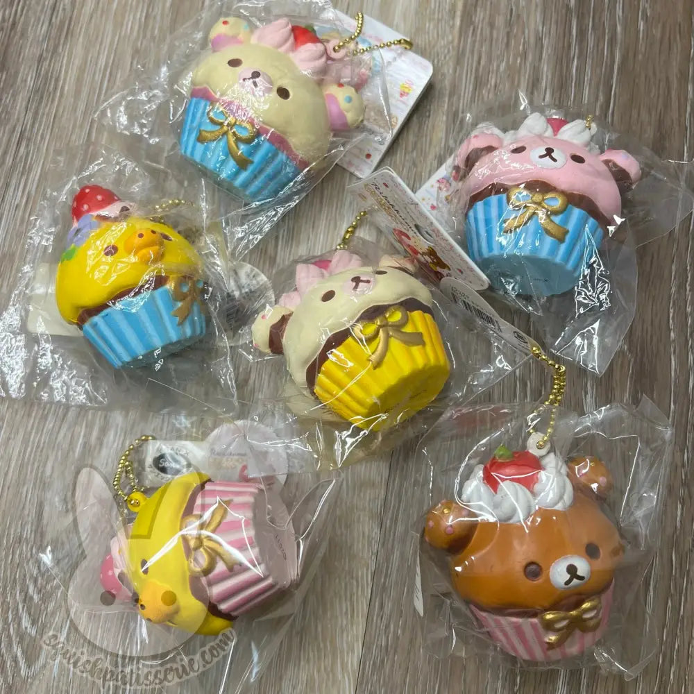 Rare Rilakkuma Cupcake Squishy