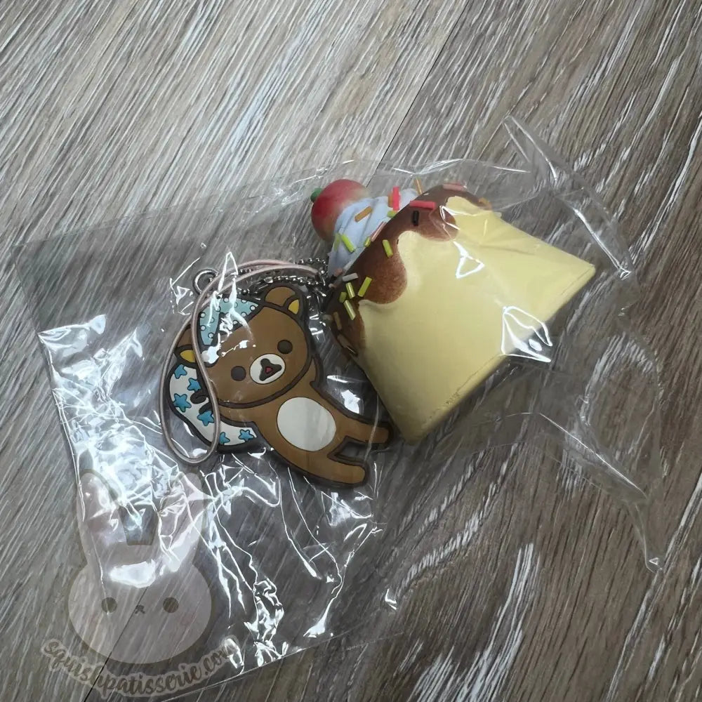 Rare Rilakkuma Tag Flan Squishy