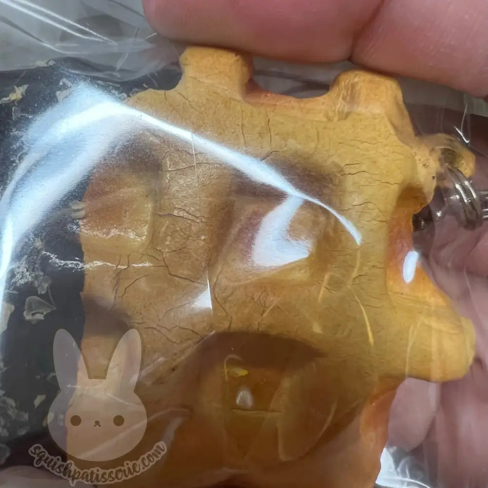 Rare Rilakkuma Tag Waffle Squishy