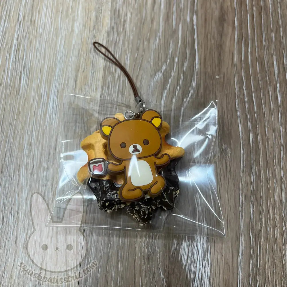 Rare Rilakkuma Tag Waffle Squishy