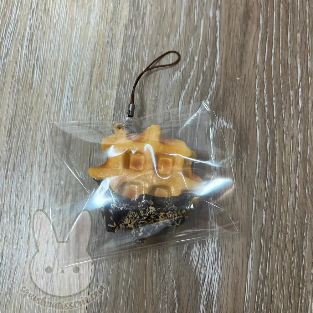 Rare Rilakkuma Tag Waffle Squishy