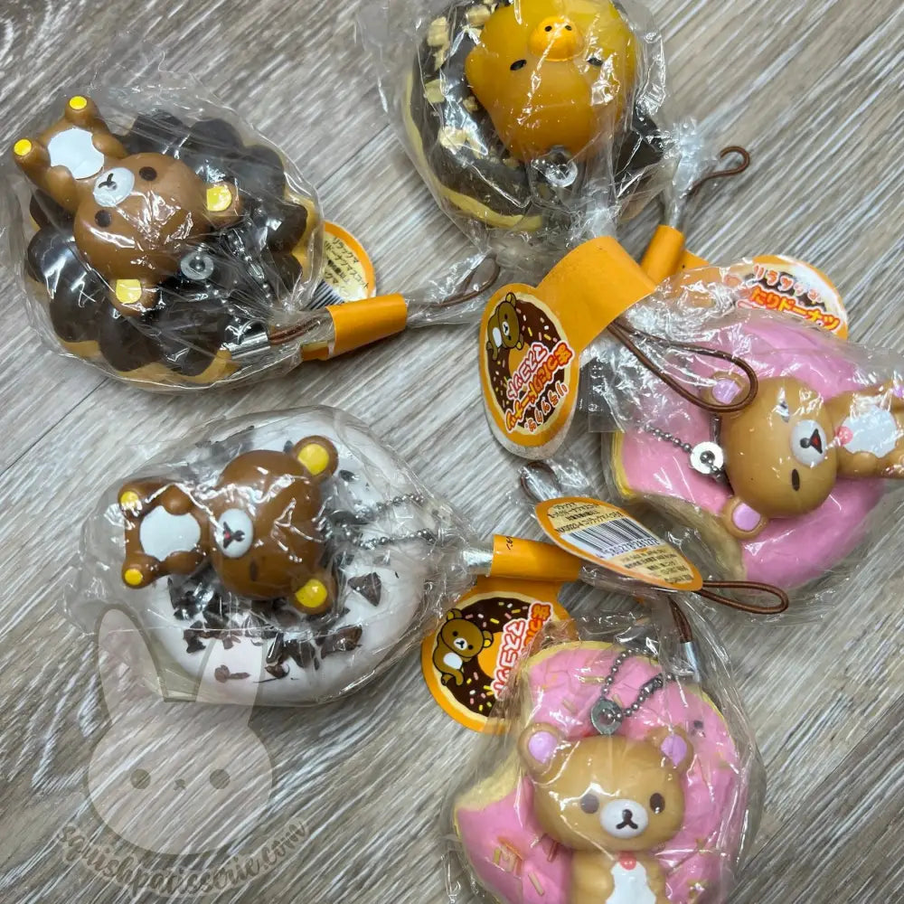 Rare Vtg Rilakkuma 3D Tag Donut Squishy