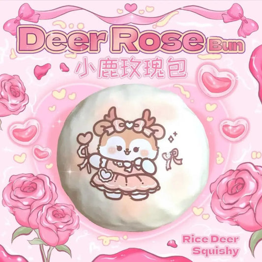 [Pre-Order] Rice Deer Rose Bun Squishy
