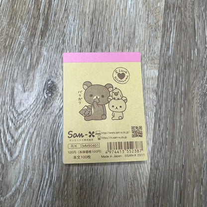 Rilakkuma Mini Memo Pad