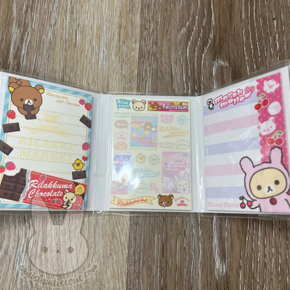 Rilakkuma Rilakkumarket Folding Memo Pad