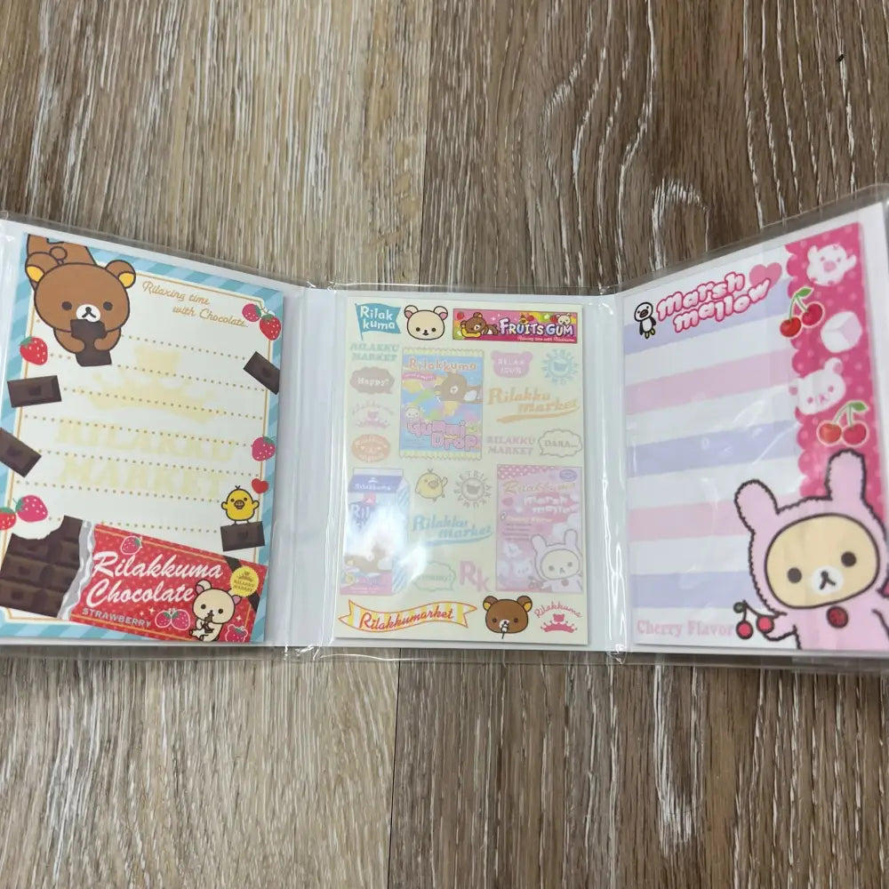 Rilakkuma Rilakkumarket Folding Memo Pad
