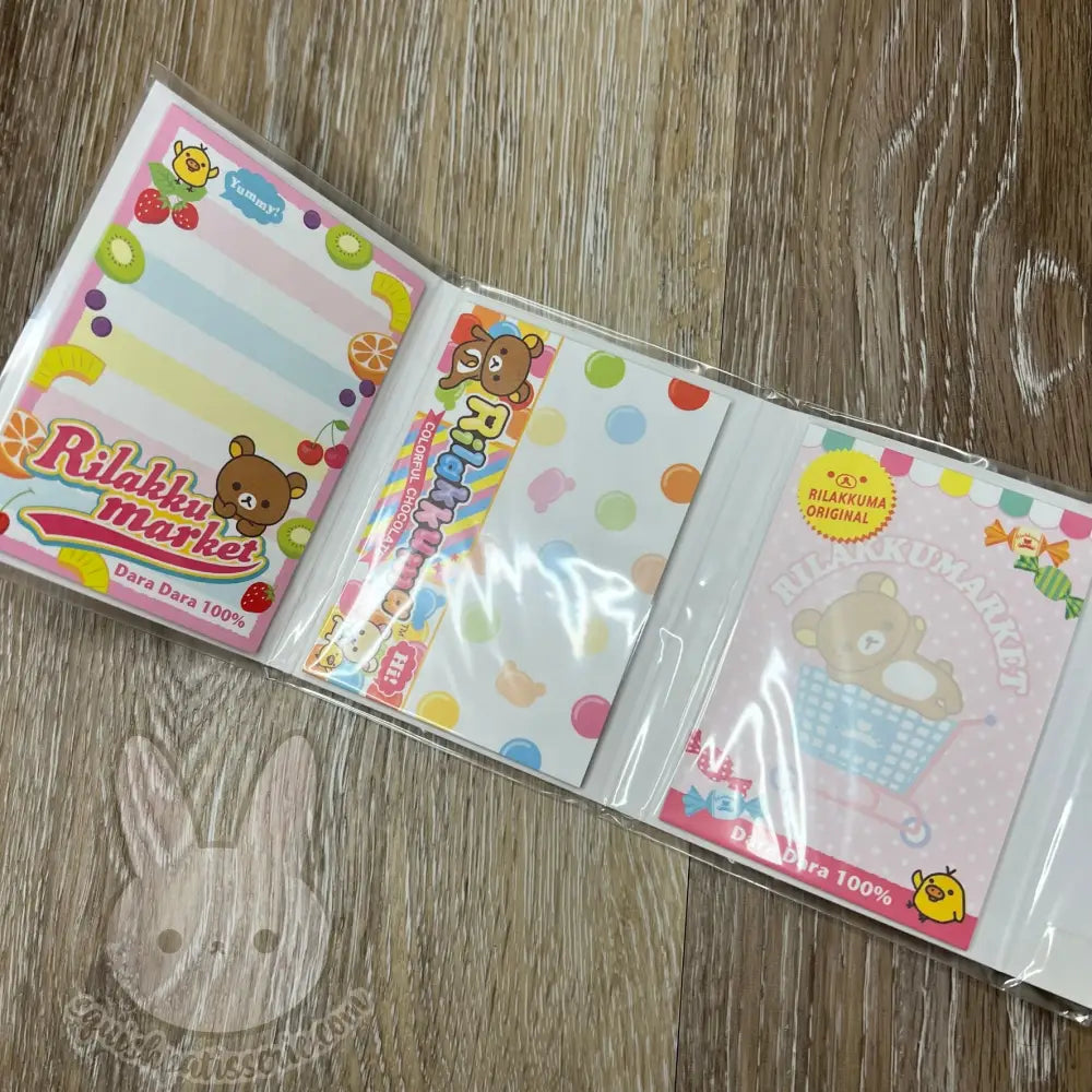 Rilakkuma Rilakkumarket Folding Memo Pad