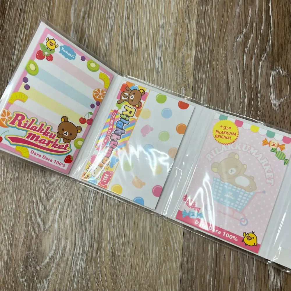 Rilakkuma Rilakkumarket Folding Memo Pad
