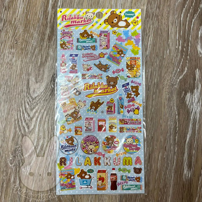 Rilakkuma Rilakkumarket Stickers Blue