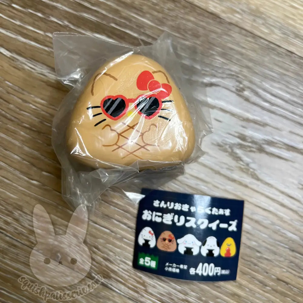 Sanrio Onigiri Gashapon Squishy Tan Hello Kitty