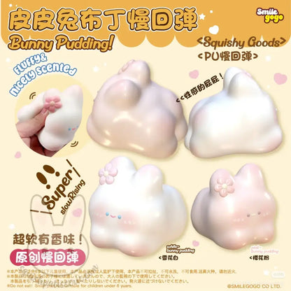 Smile Gogo Bunny Pudding Squishy