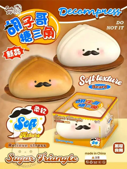 Smilegogo Beard Sugar Triangle Squishy