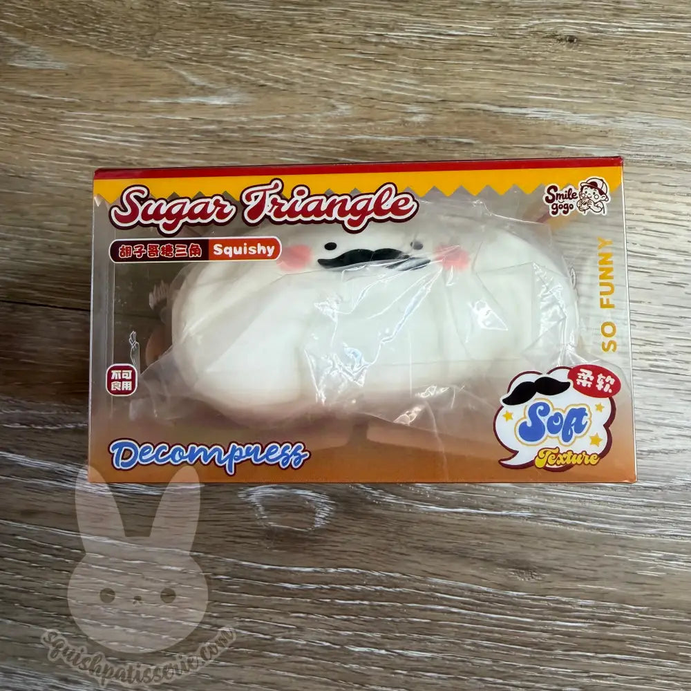 Smilegogo Beard Sugar Triangle Squishy - steamed