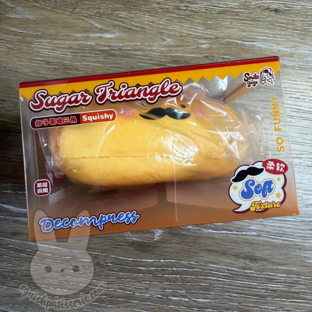 Smilegogo Beard Sugar Triangle Squishy - toasted