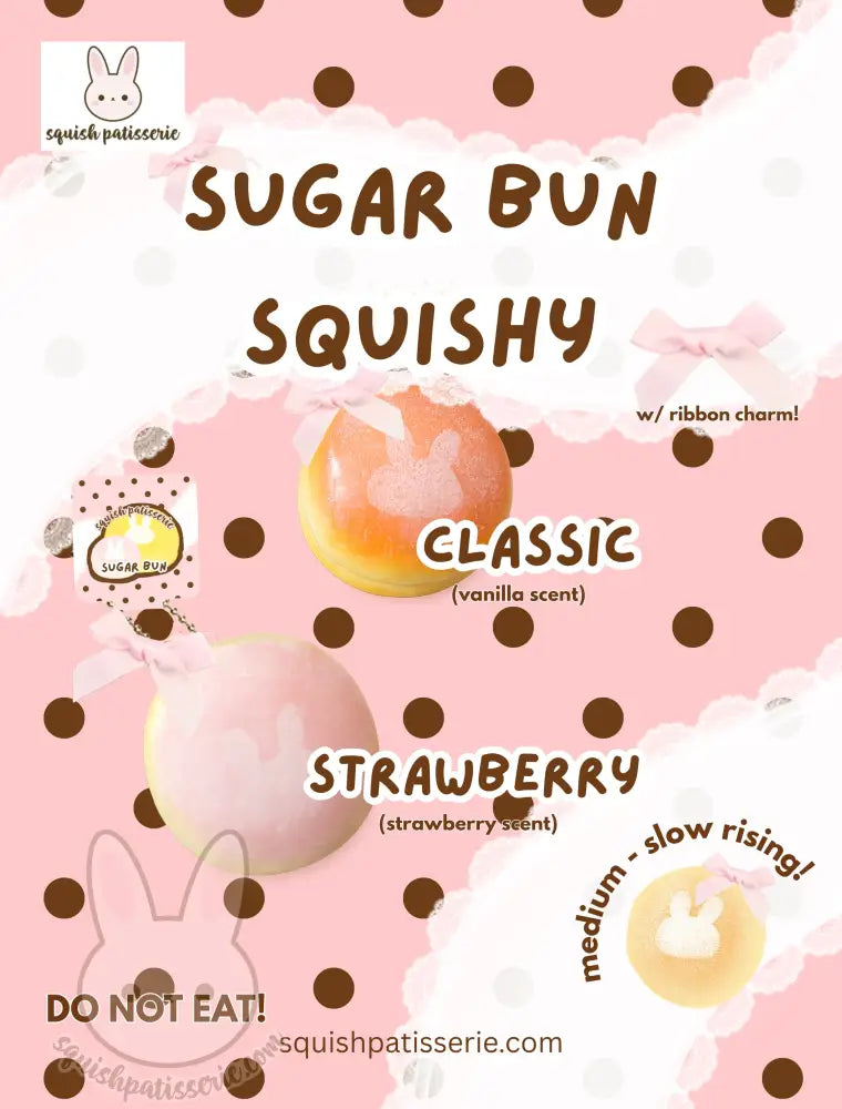 Squish Patisserie Sugar Bun Squishy