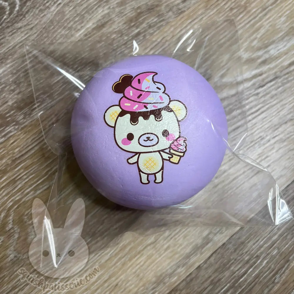Yummiibear Jumbo Bun Squishy purple