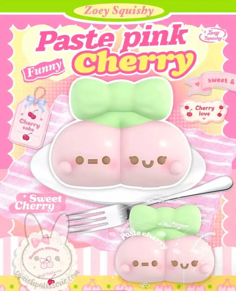 Zoey Pastel Cherry Squishy